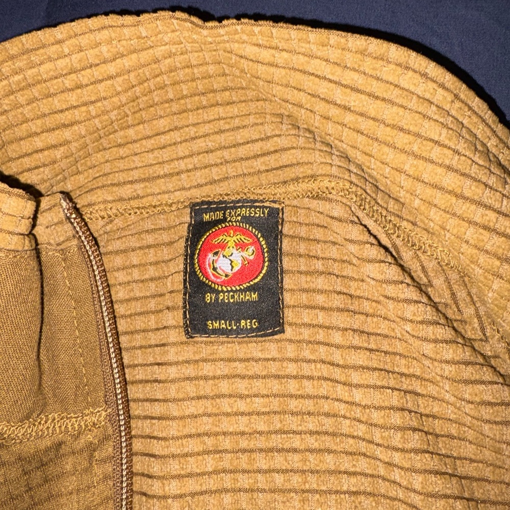 Men's Tan Zip Up Sweater